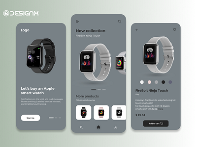 SmartWatch App UI Design - DesignX Studio