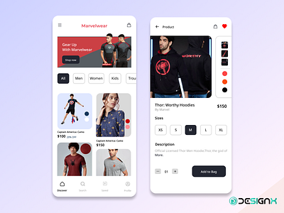 Marvel Wear Ecommerce  App