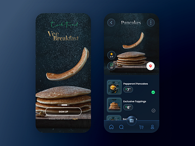 Pancakes Seller App app app design branding design designer illustration ui ux
