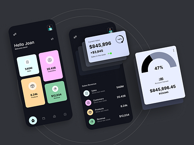 Fintech Dark Theme Design