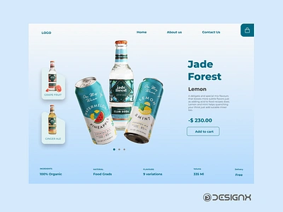 Protien Water Ecommerce Landing Page ecommerce landingpage protien water