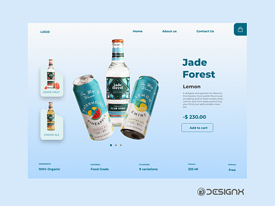 Protien Water Ecommerce Landing Page