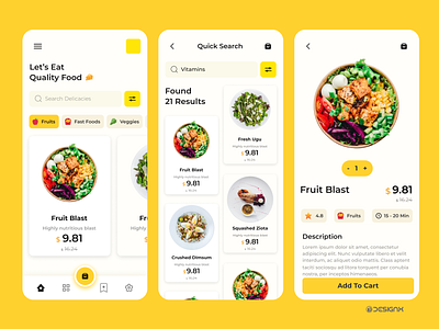 Food Delivery App app attractive creative dribbble food fooddelivery swiggy ui yellow zomato