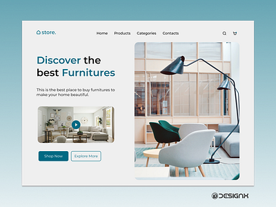 Furniture - Ecommerce app design designer ecommerce furniture landingpage ui ux website