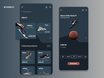 Shoes E-Commerce app app design design designer ecommerce
