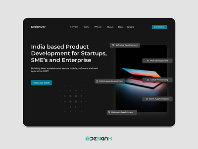 Designing & Development agency css design development html js landingpage ui ux webapp website