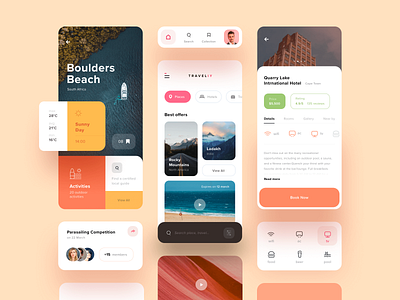 Traveliy UI Kit by Akshay Devazya for Orizon: UI/UX Design Agency on ...