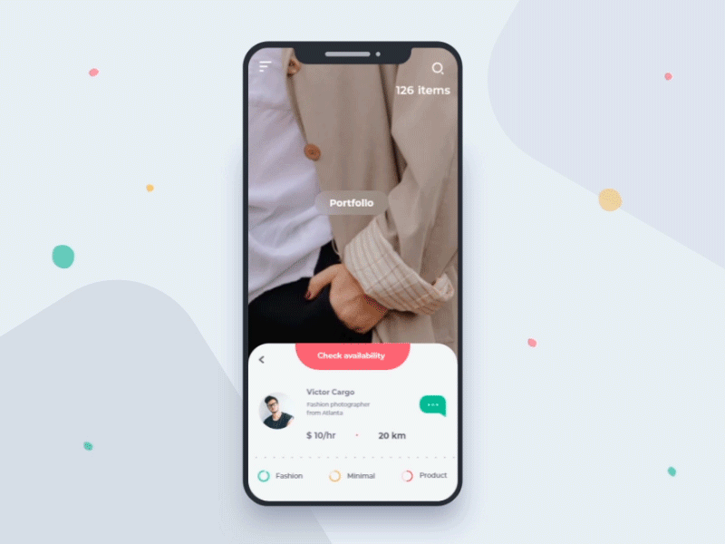 Interaction for Find freelancer app