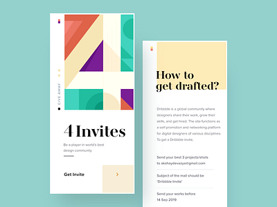 Dribbble invites