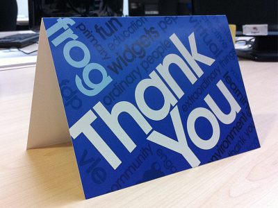 Thank you card card design fiftyonezero print thank you