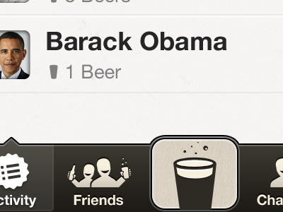 Tavern Tab Bar v2 app beer helvetica iphone retina the president