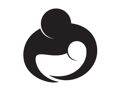 Obstetrics Logo baby logo negative space