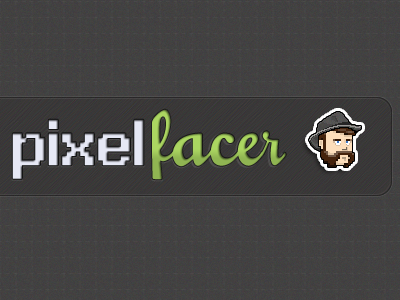 pixelfacer con fedora face fedora logo mutton chops pixel