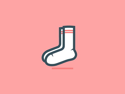 The socks basic boring feet illustration inventory line pair red socks tennis vector