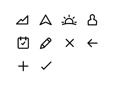 Ambition Icons clean icon icons line minimal productivity ui vector