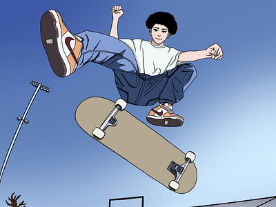 Skate boy illustration