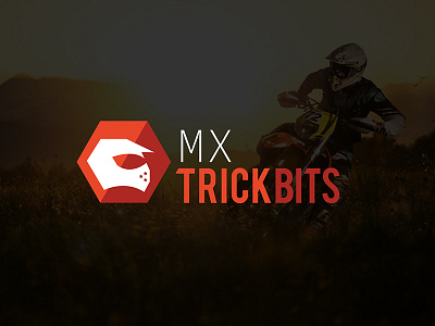 Motocross Parts Logo extreme sports flat design logo design vector design