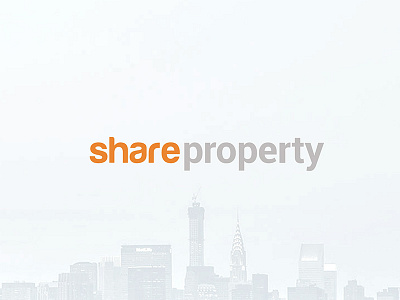 Share Property Logo crowd funding flat logo design graphic design logo design property