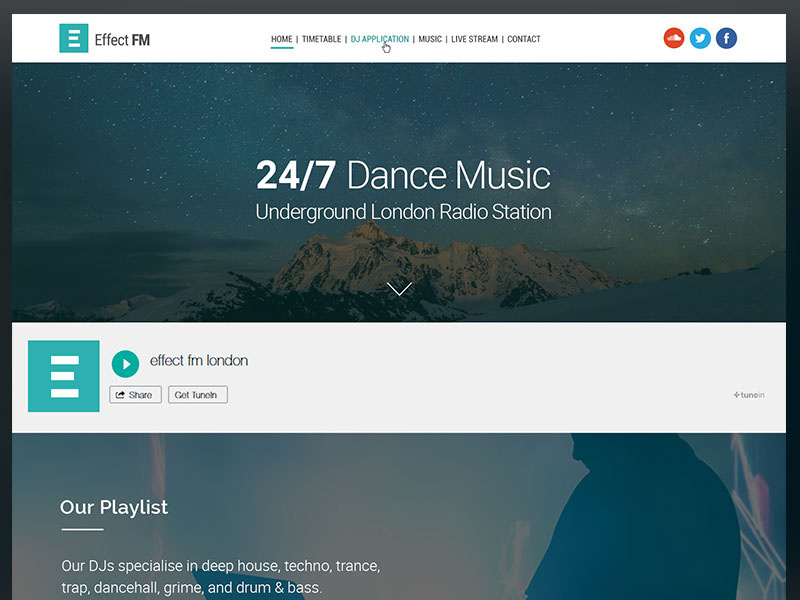 London Dance Music Radio Station by John Grigg on Dribbble