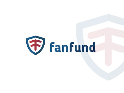 fanfund logo crowd funding flat design football logo design