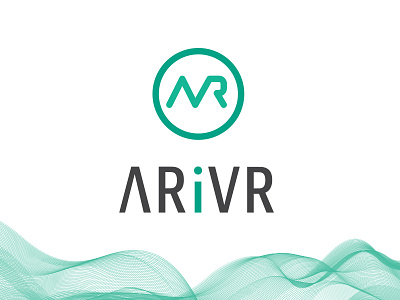 ARiVR logo design circular logo flat design flat logo design icon design mark design