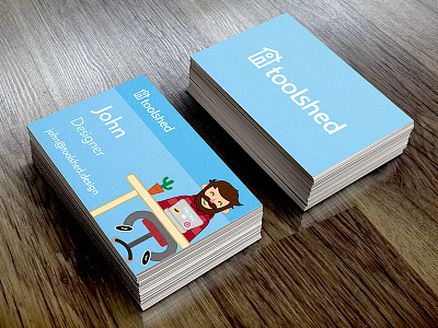 Toolshed Business Card business card design flat design print design