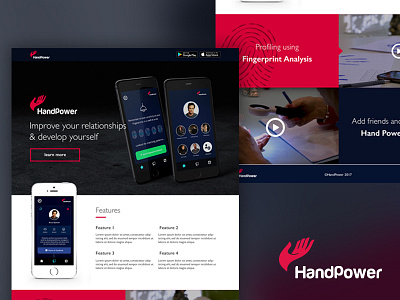 Handpower Design Proposal app design design proposal web design
