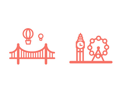 City Icons for Bristol & London