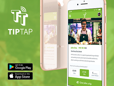 TIP TAP Branding & UI Design app design branding flat design ui design