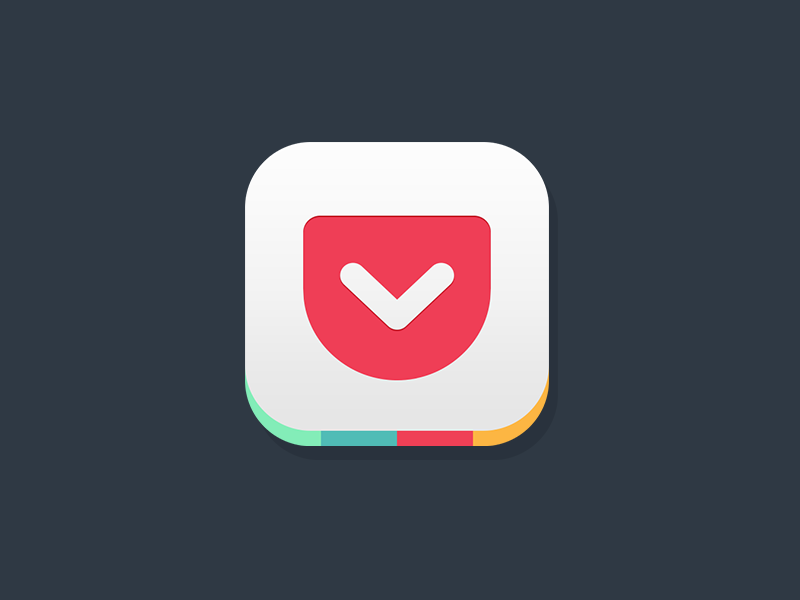 Pocket App Icon for ios7 by Joyce Lee on Dribbble