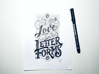 For the love of letterforms design handdrawn handlettering lettering typography