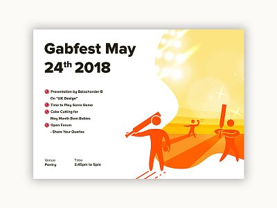Mcs Celebration May 2018 chennai colors cricket gabfest invite kings shapes super