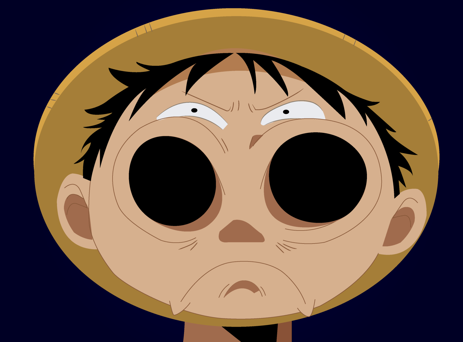 spooky face luffy by Balachander on Dribbble