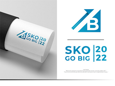 SKO GO BIG 2022 business logo company logo creative logo dividend logo financial logo graphic design logo minimal logo typography logo