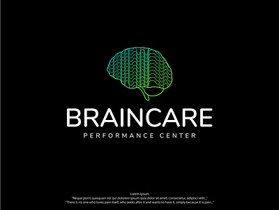 Brain Care brain logo care logo graphic design line art logo logo minimal logo