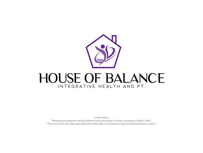 House Of Balance abstract logo business logo company logo creative logo design graphic design logo minimal logo
