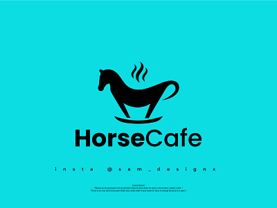 Horse Cafe Concept abstract logo business logo cafe logo company logo creative logo graphic design horse logo logo minimal logo minimalist logo