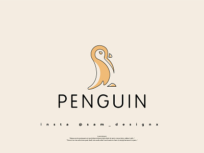 Line Art Penguin Logo abstract logo business logo company logo creative logo design graphic design lineart logo logo minimal logo minimalist logo