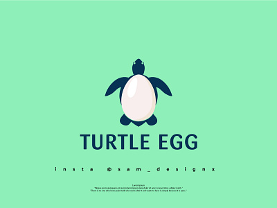 Turtle Egg Logo abstract logo business logo company logo creative logo design graphic design logo minimal logo pictorial logo turtle logo