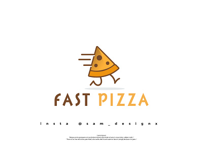 Fast Pizza Logo abstract logo brand logo business logo combination logo company logo creative logo design graphic design illustration logo logo art minimal logo minimalist logo pictorial logo ui