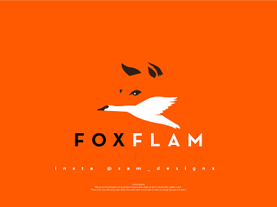 Fox & Flamingo Custom Logo 3d abstract logo animal logo animation bird logo branding business logo combination mark company logo creative logo custom logo design flamingo logo fox logo graphic design illustration logo minimal logo pictorial logo ui