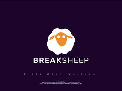 omelette + sheep concept abstract logo brand logo branding business logo combination logo company logo concept logo creative logo design graphic design illustration logo logo art minimal logo trendy logo ui website logo