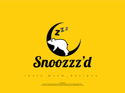 Snoozzz'd (Polar bear sleep in moon concept) abstract logo animal animal logo brand business logo company logo creative logo custom logo design flat logo graphic design icon identity logo logo mark minimal logo moon logo polar bear vector website logo