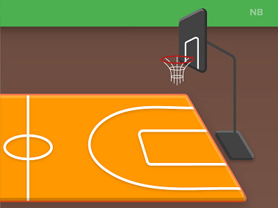 Basketball Court: Material UI basketball capsule chip debut dribble earth game google material design moon mountains stars