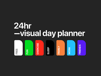 24hr — visual day planner 24hr calendar day dayplanner figma freebie plan planner planning