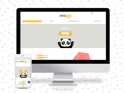 Mini-cee web design branding design illustration responsive ui web