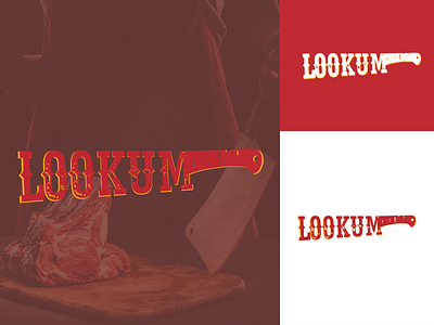 Lookum Logo branding butcher butchery design logo lookum