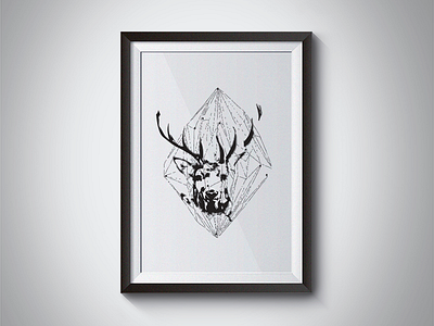 Illustraion - Deer deer design drawing illustration