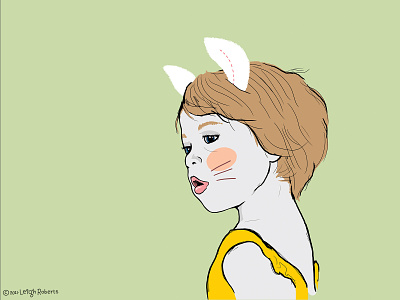 White Ears bunny bunny ears bunnykid design digital drawing illustration kid