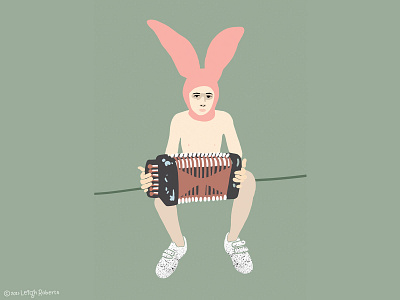 Gummo accordian bunny bunnyboy design digital drawing gummo illustration photoshop wacom